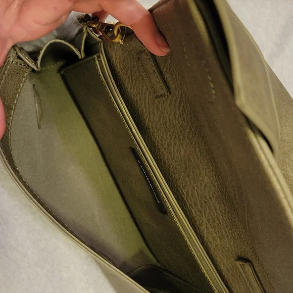 Anthropologie Olive Green Clutch with Bow Detail - Picture 12 of 15